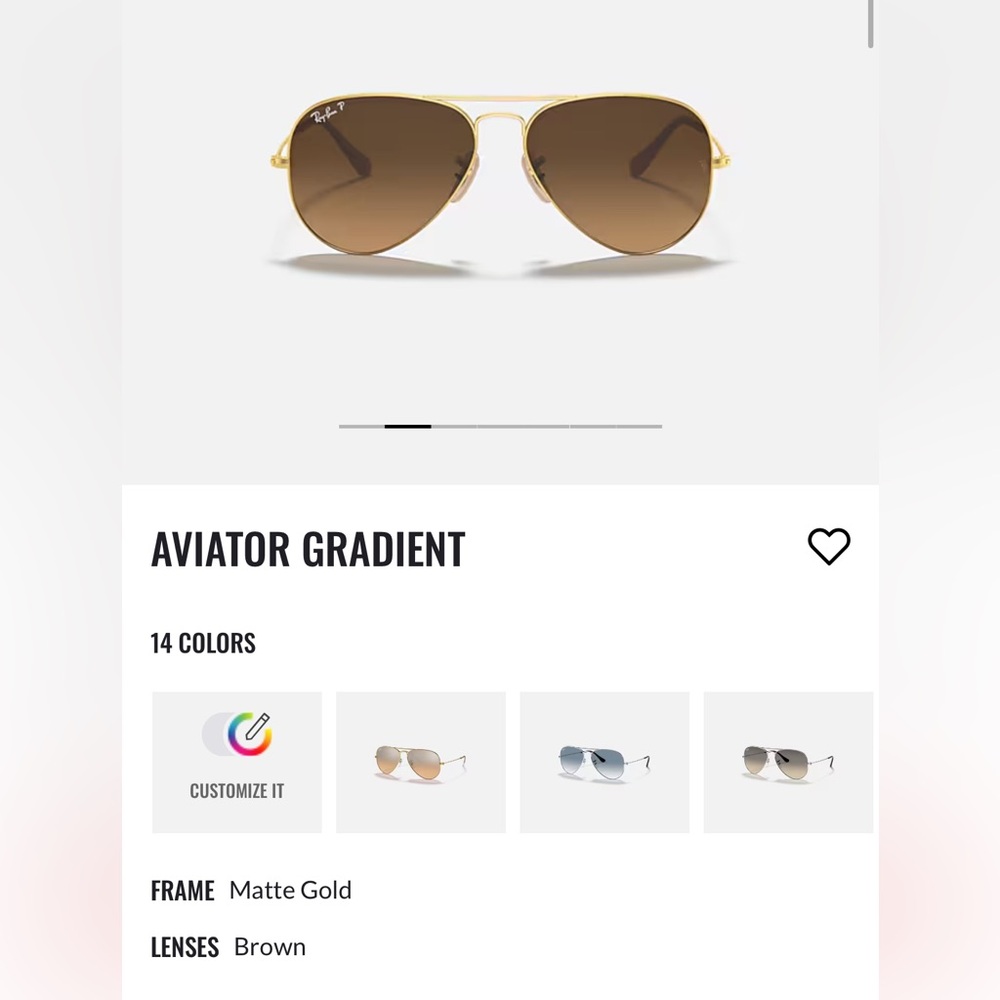 Matte Gold Aviators